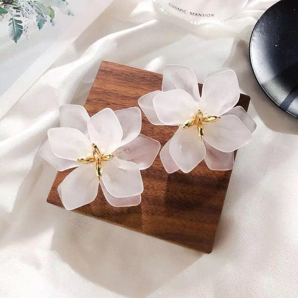Large Flower Stud Earrings