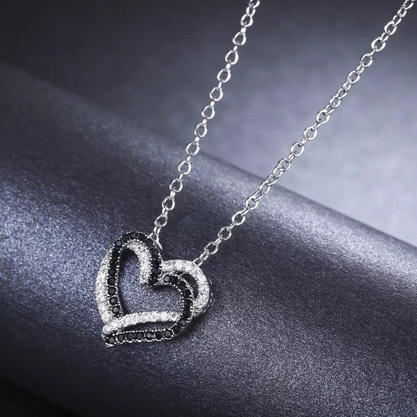 Interlocking Hearts Crystal Necklace