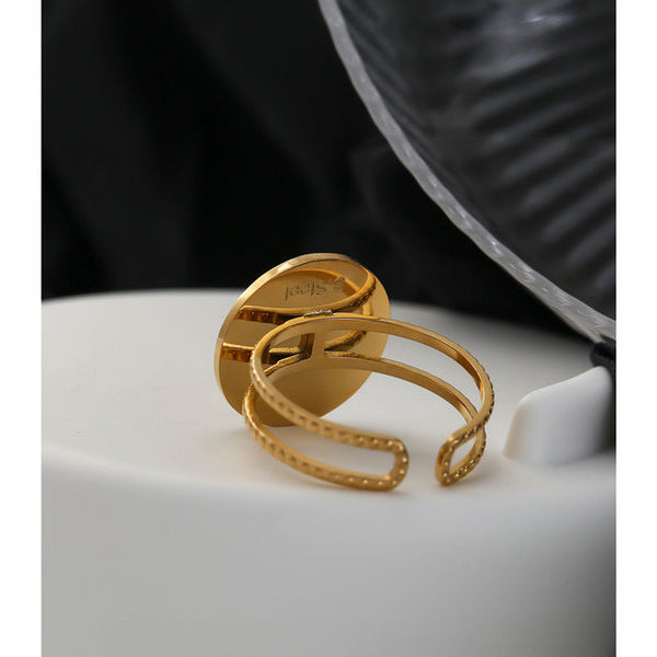 North Star Statement Disc Ring