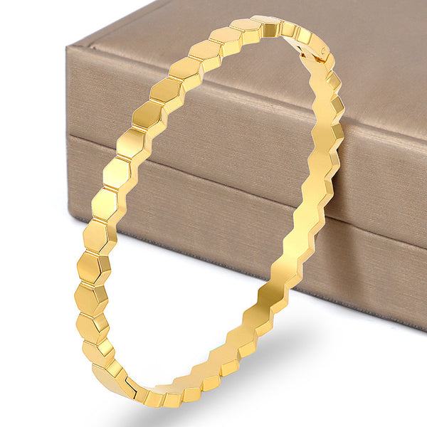 Honeycomb Bangle Bracelet
