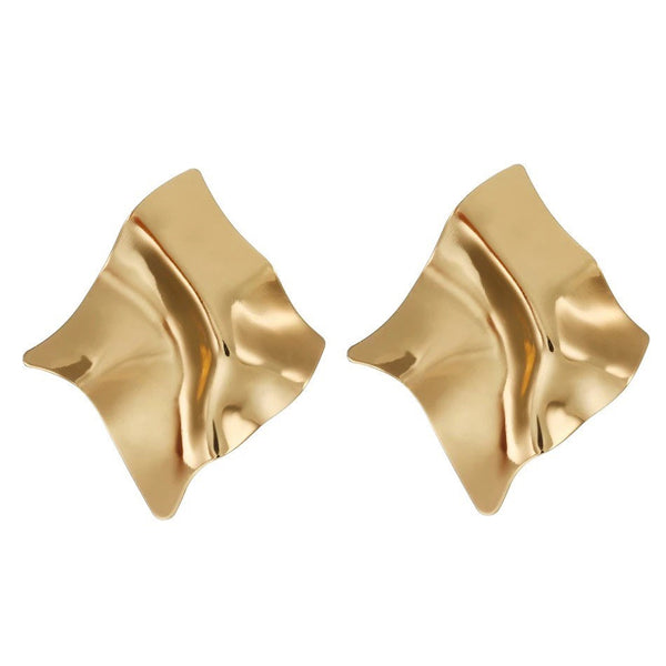 Square Asymmetric Bold Earrings