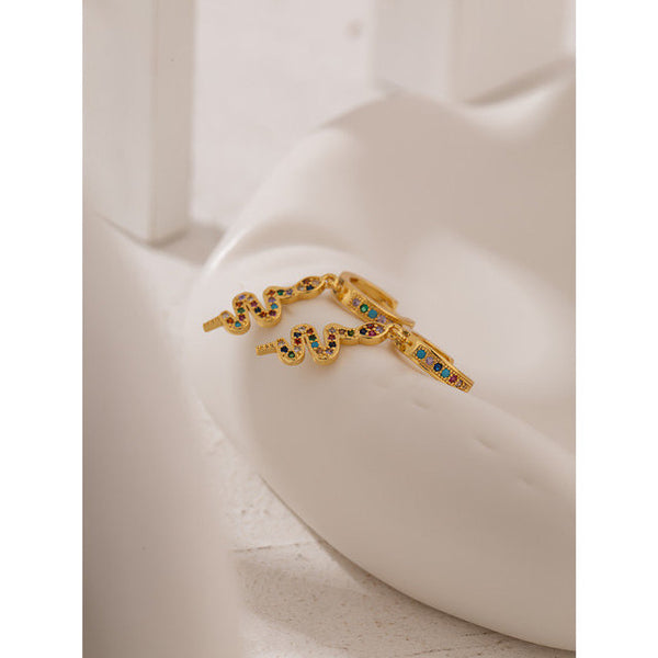 Ear Huggie Snake Earrings