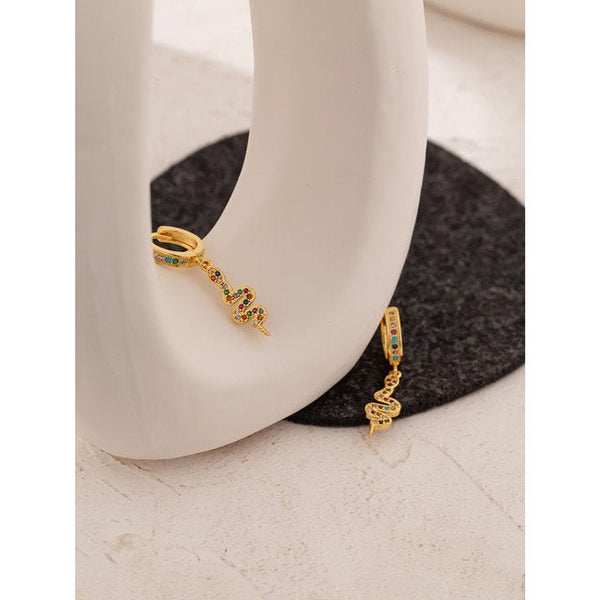 Ear Huggie Snake Earrings