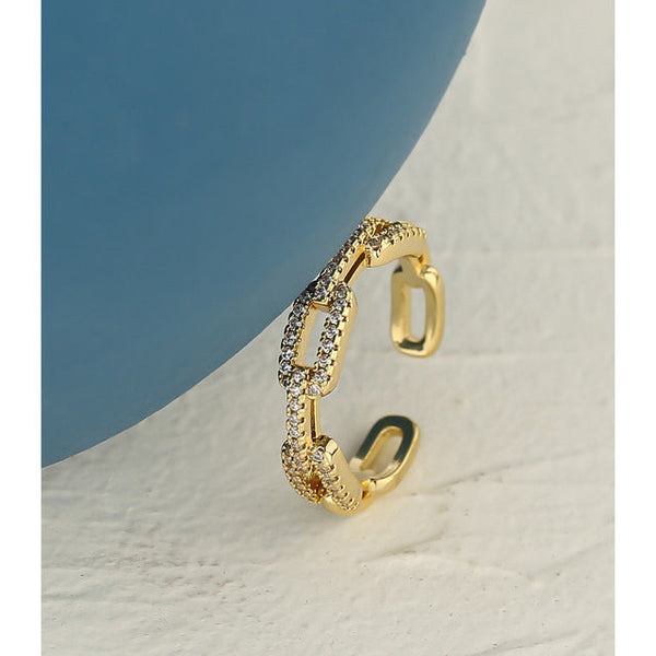 Crystal Chain Ring