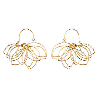 Metal Flower Earrings