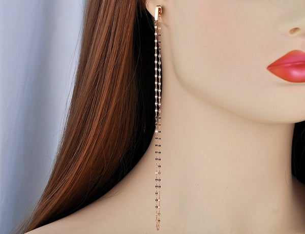 Delicate Chain Wrap Earrings