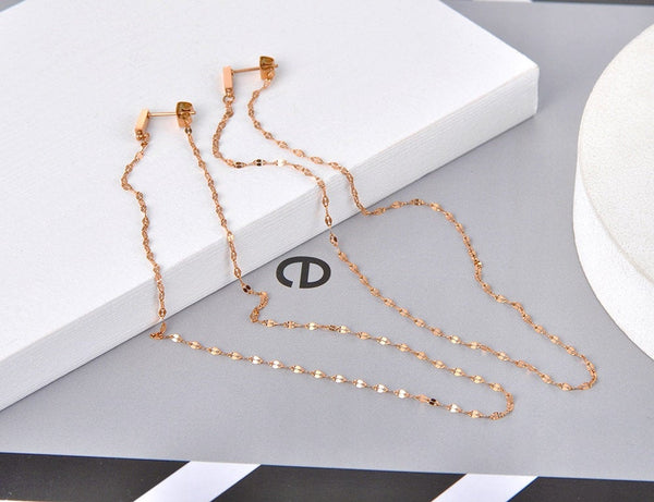 Delicate Chain Wrap Earrings