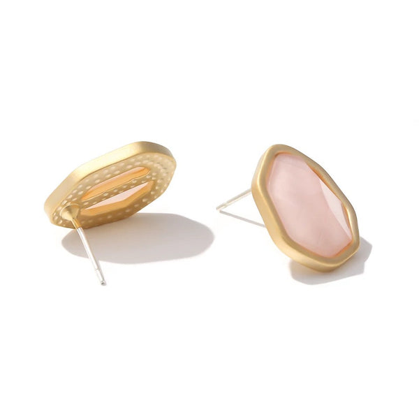 Small Asymmetric Resin Gemstone Studs