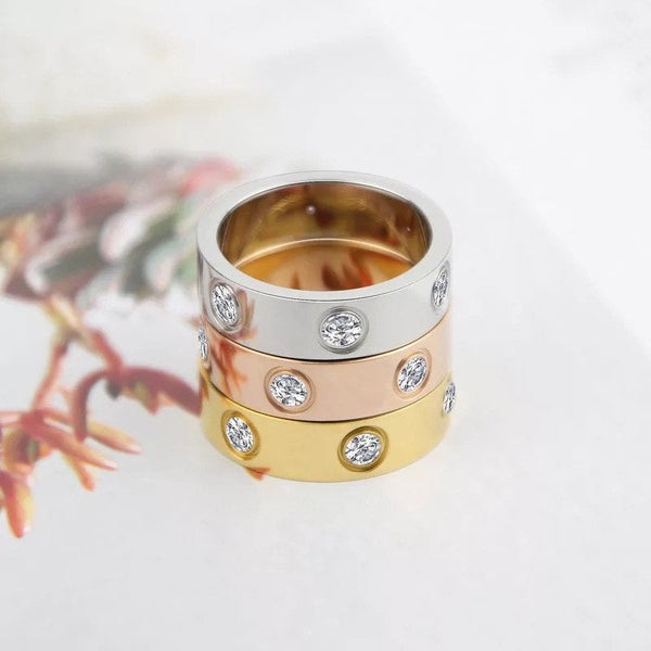 Crystal Eternity Love Ring