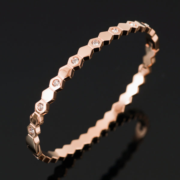 Honeycomb Bangle Bracelet