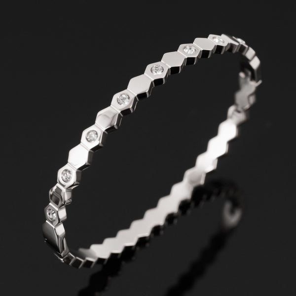 Honeycomb Bangle Bracelet