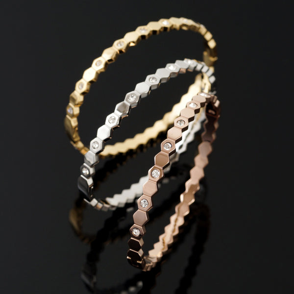 Honeycomb Bangle Bracelet