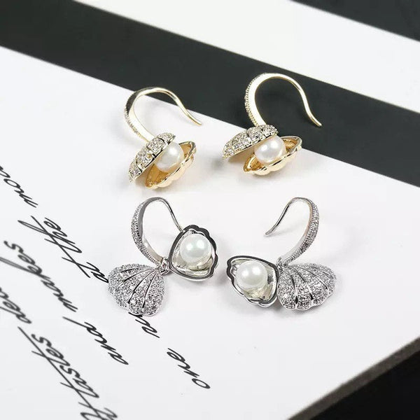 Hidden Treasure Seashell Earrings