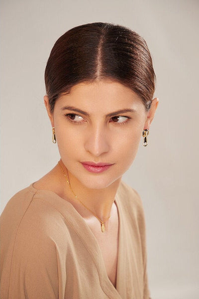 Crystal Zipper Earrings