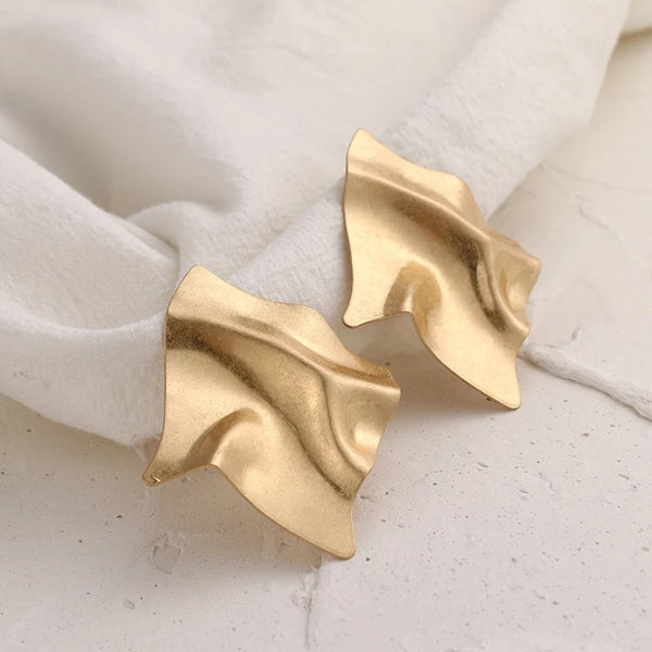 Square Asymmetric Bold Earrings
