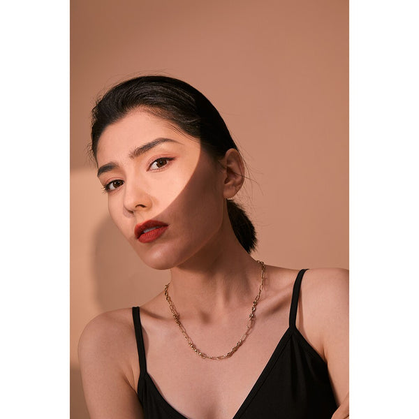 Delicate Paperclip Chain Necklace