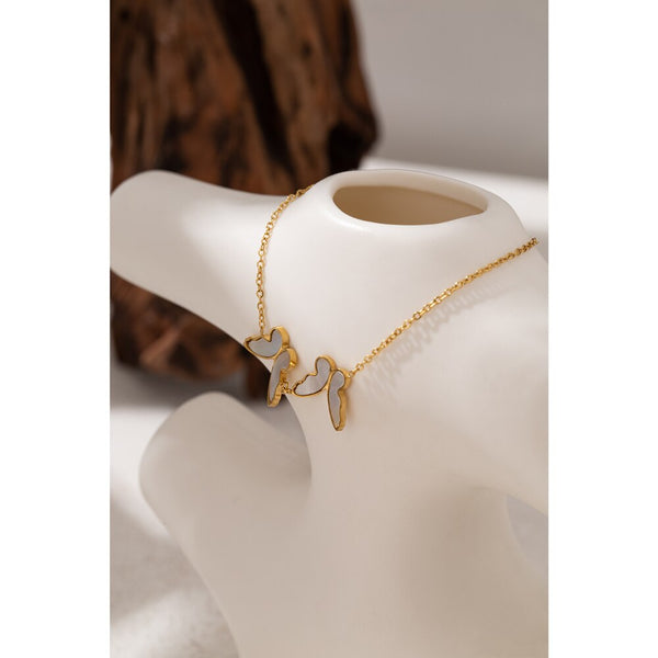 White Shell Butterfly Bracelet