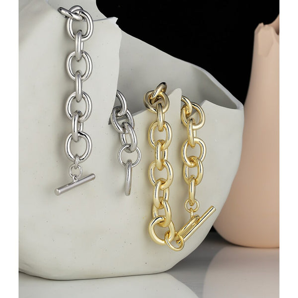 Chunky Toggle Clasp Link Bracelet