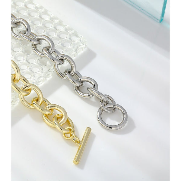 Chunky Toggle Clasp Link Bracelet