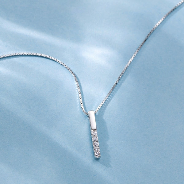 Delicate Crystal Bar Necklace