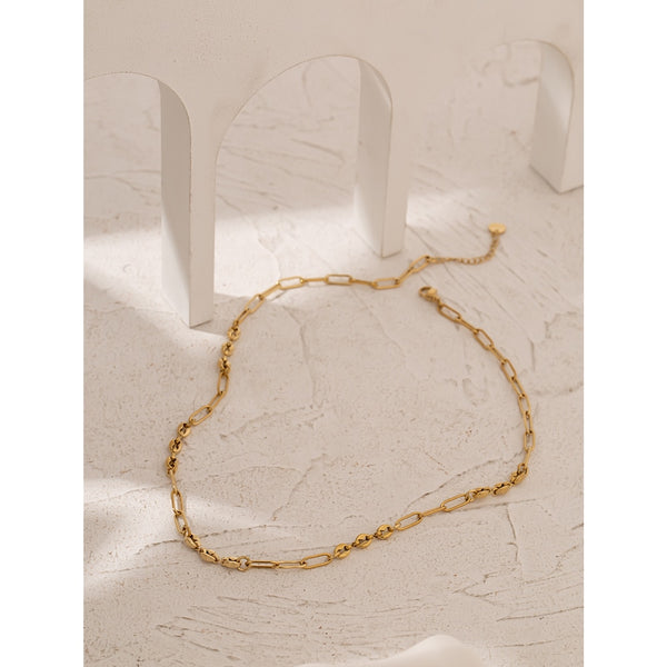 Delicate Paperclip Chain Necklace