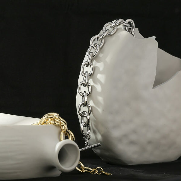 Chunky Toggle Clasp Link Bracelet