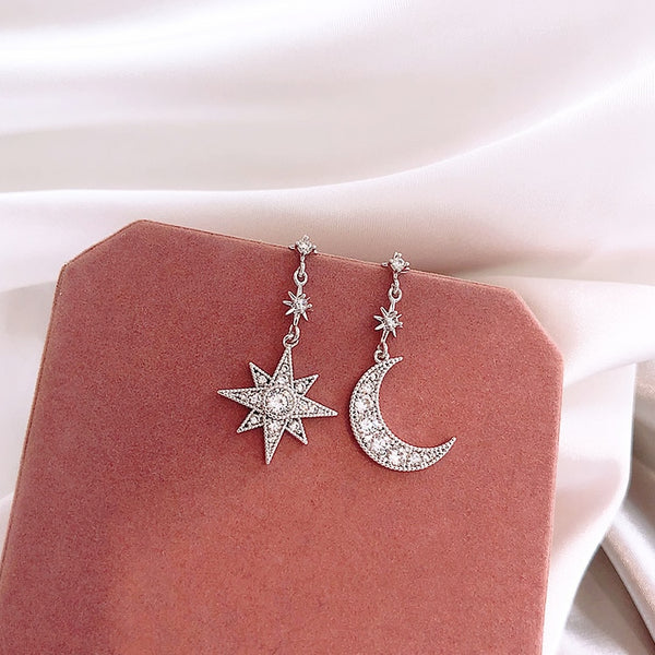 Star and Moon Mismatched Earrings