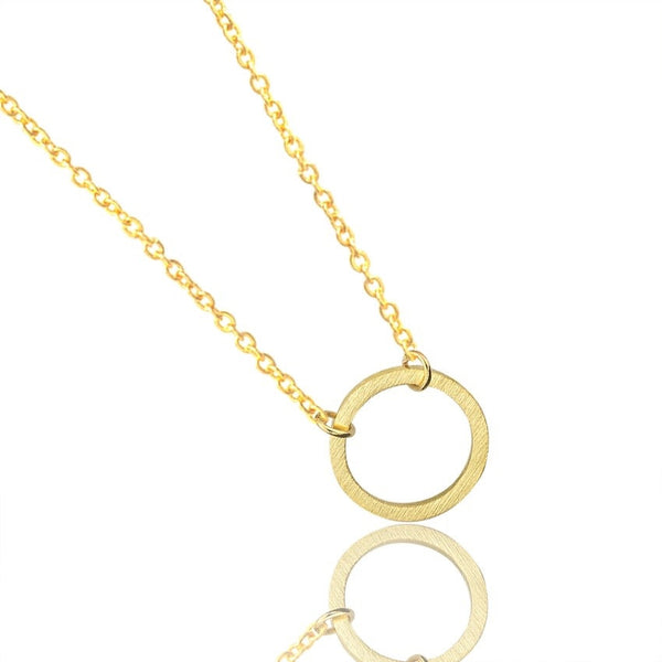 Simple Circle Pendant Necklace