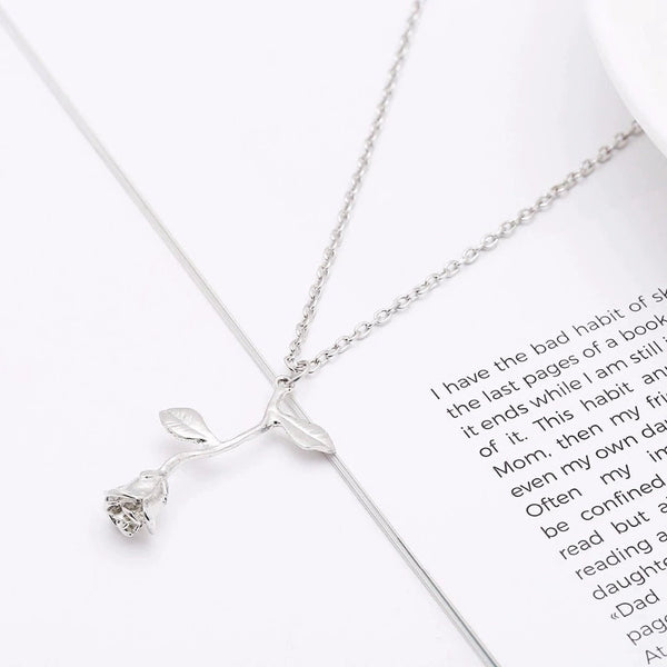 Enchanted Rose Pendant Necklace