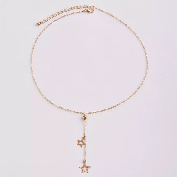 Star Charms Lariat Necklace