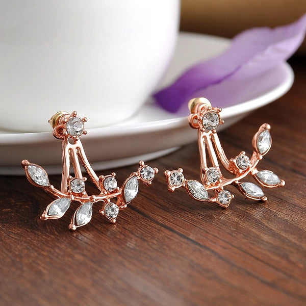 Crystal Ear Jacket Earrings