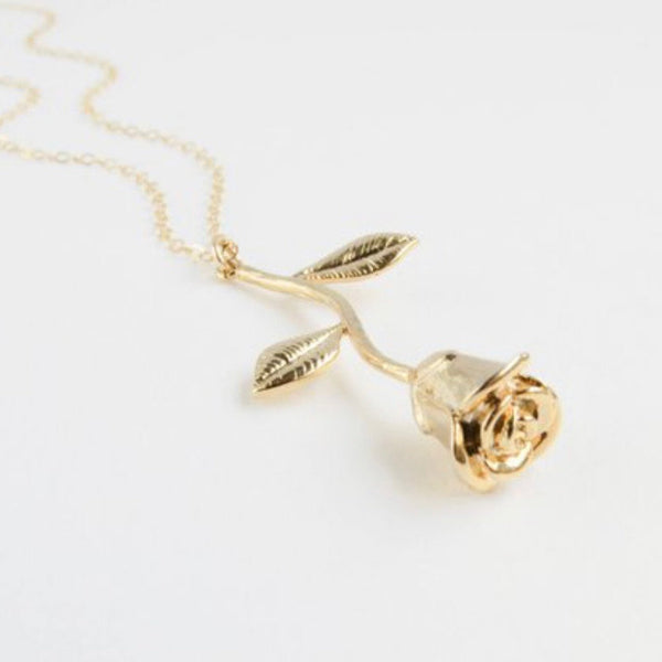 Enchanted Rose Pendant Necklace