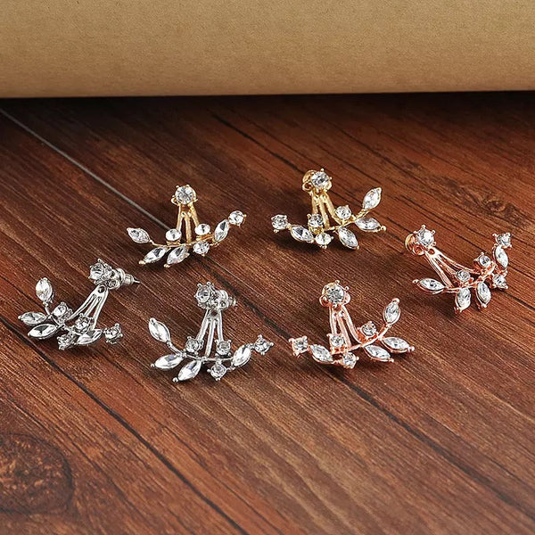 Crystal Ear Jacket Earrings