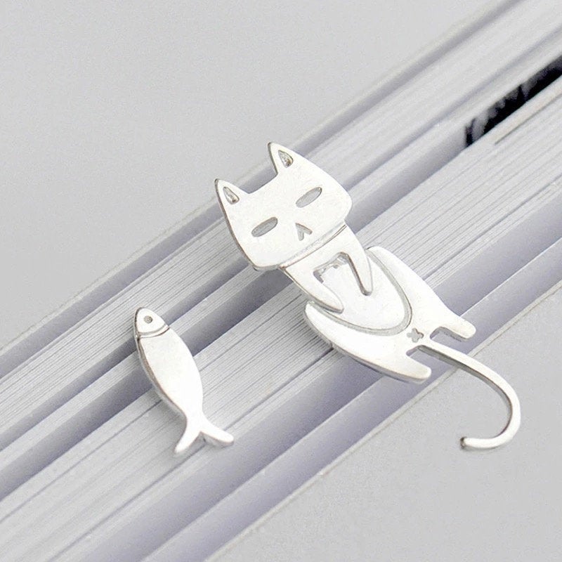 Cat and Fish Earrings