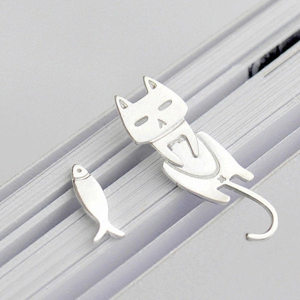 Cat and Fish Earrings