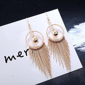 Exaggerated Chandelier Tassel Earrings