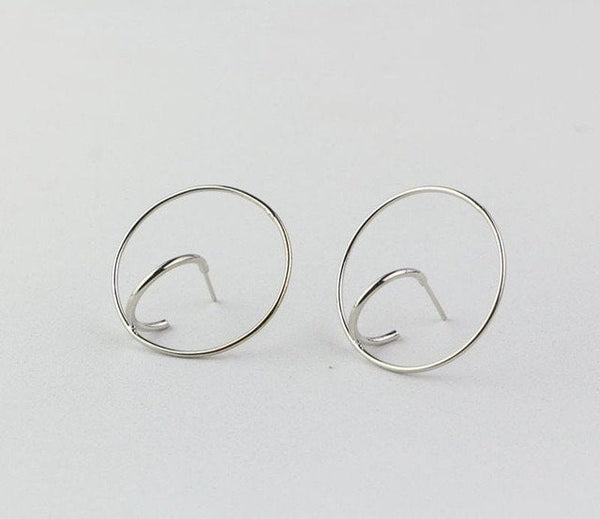 3D Geometric Hoop Earrings