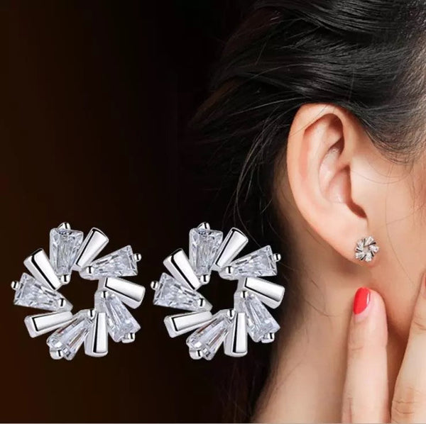 Ice Flower Crystal Studs