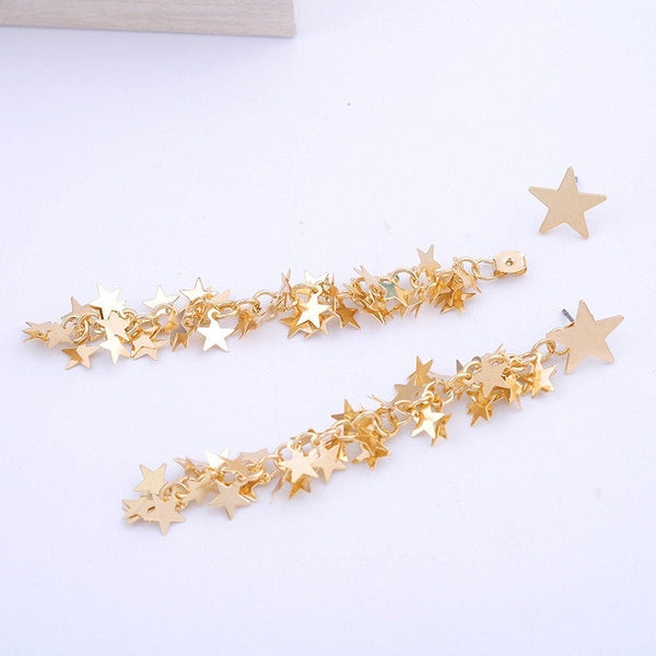 Millions of Stars Dangle Ear Jacket Earrings