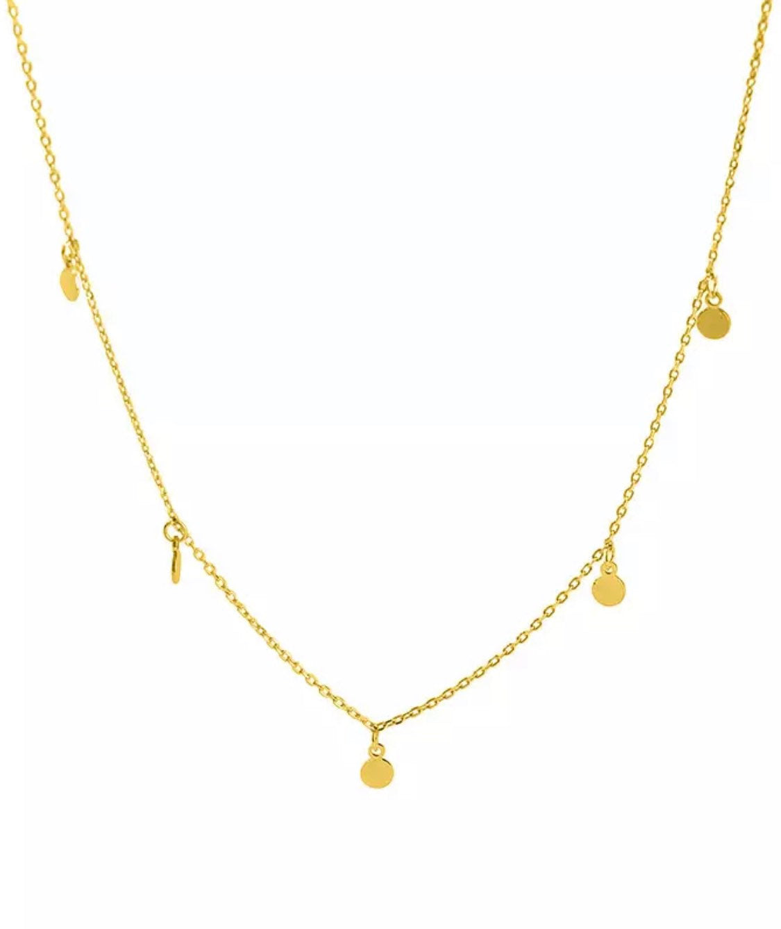 Dainty Disc Sequin Necklace