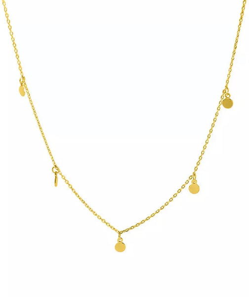 Dainty Disc Sequin Necklace