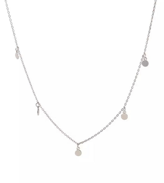 Dainty Disc Sequin Necklace