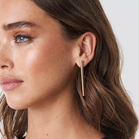 Brushed Bar Earrings