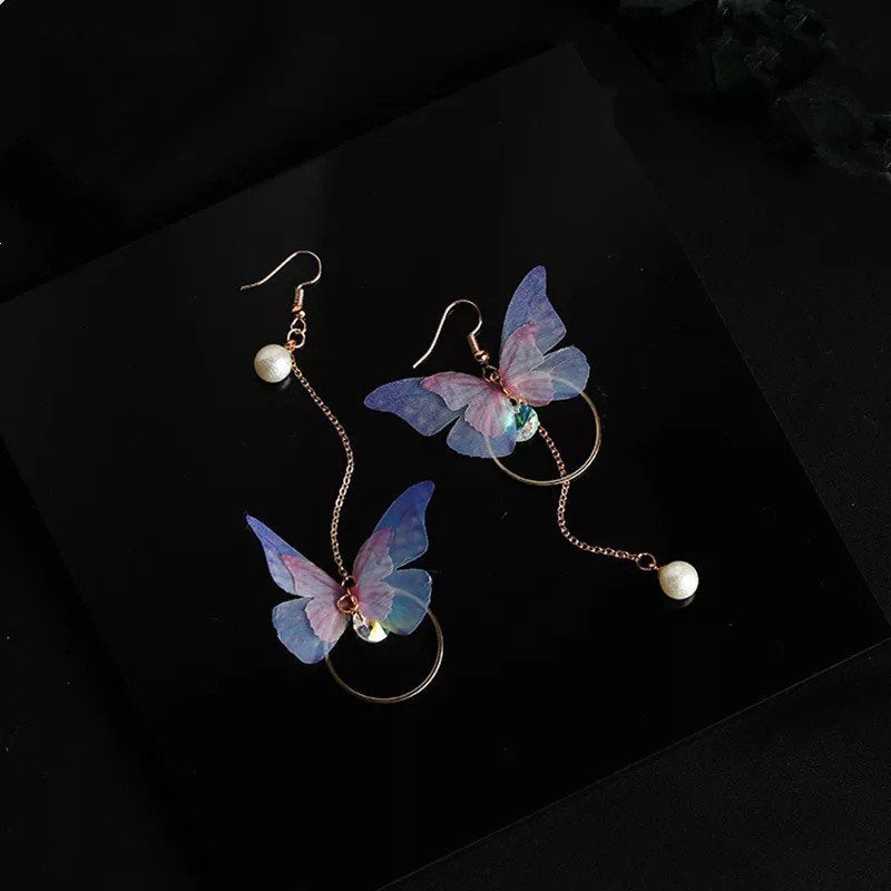 Mismatched Butterfly Earrings