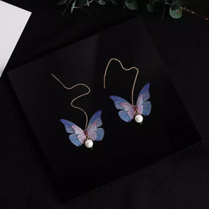 Threader Butterfly Earrings