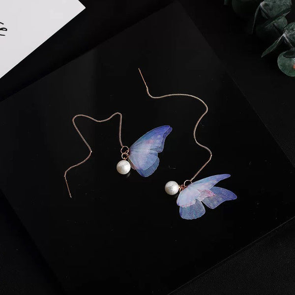 Threader Butterfly Earrings