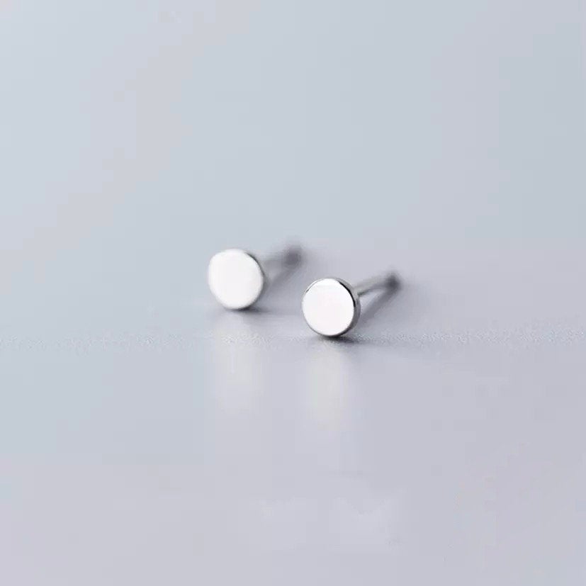 Silver Tiny Stud Earrings