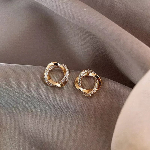 Infinity Circles Stud Earrings