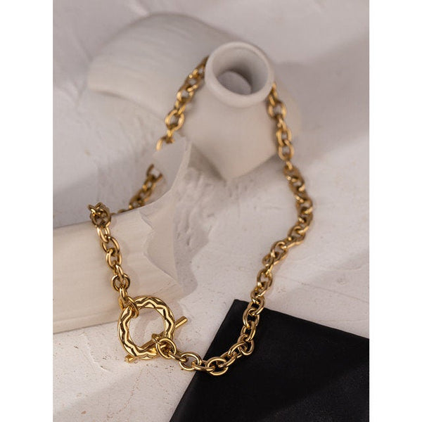 Toggle Clasp Necklace Bracelet Set