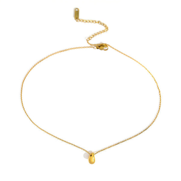 Gold Teardrop Necklace